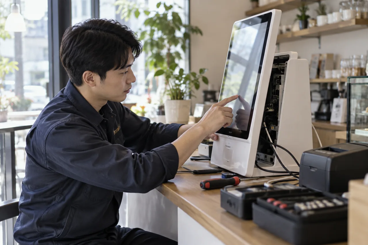중앙동 연결 장비 및 설정 작업 안내 이미지